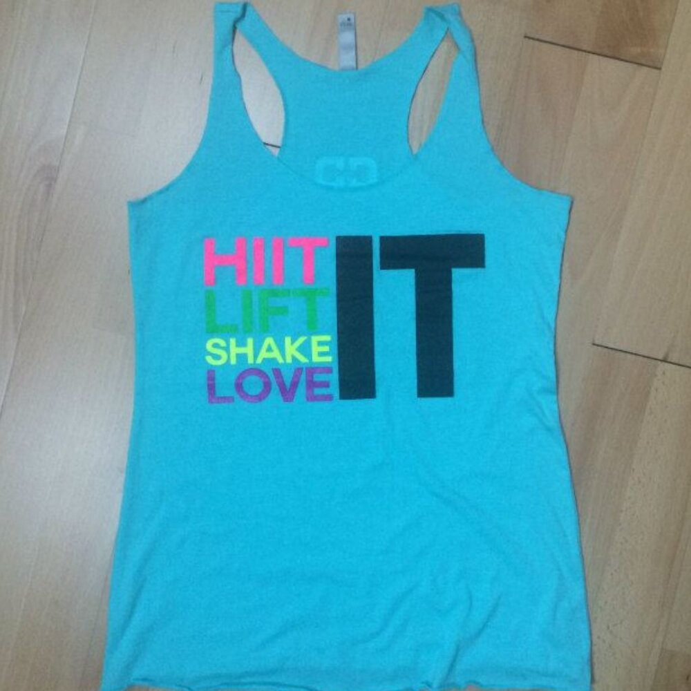 HIIT - LIFT - SHAKE - LOVE IT Flowy Tank